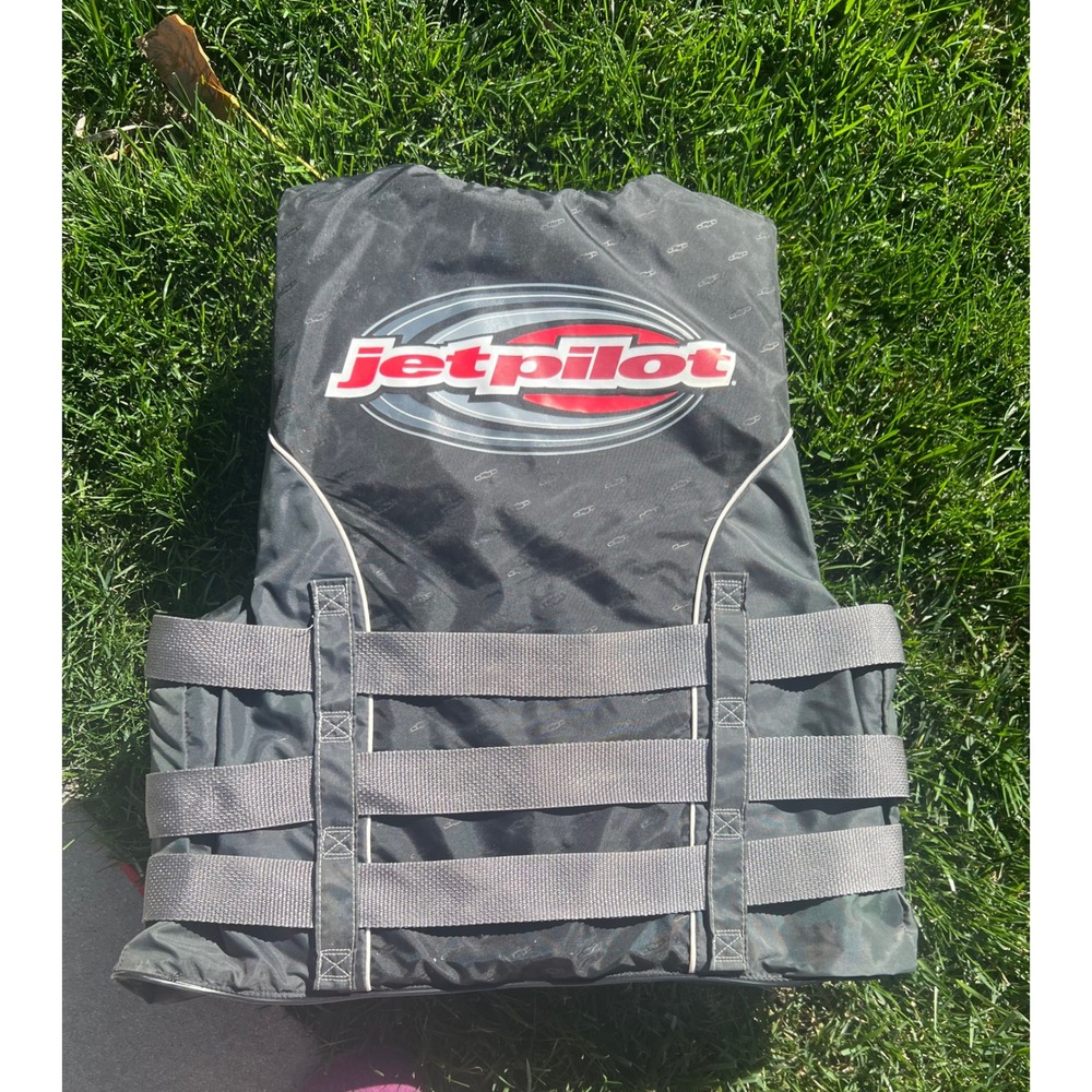 Jetpilot F-86 Sabre Nylon CGA Life Jacket Vest Adult XS Black 905B USCG Type III